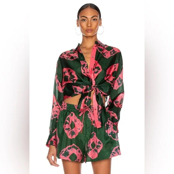 ZIMMERMANN Poppy Relaxed Shirt & Short Set - Picture 4 of 16